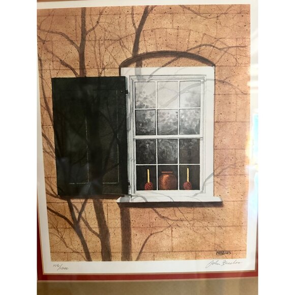 Framed Limited Edition Print "Old Salem The Boys School" By John Furches 106/100 - Picture 8 of 10